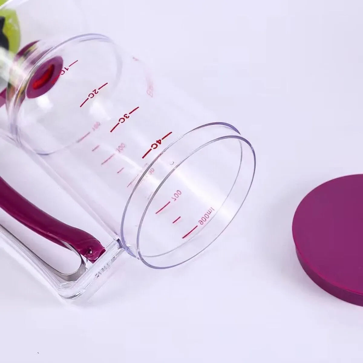 900mL Black Batter Dispenser for Waffles, Pancakes, and Cupcakes