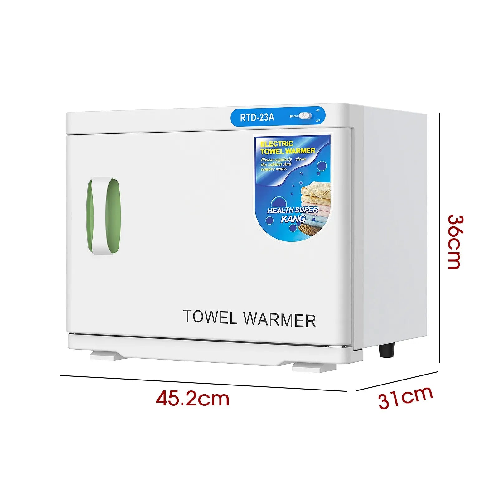 White 23L Black UV Towel Sterilizer Warmer Cabinet for Beauty Spa Salon