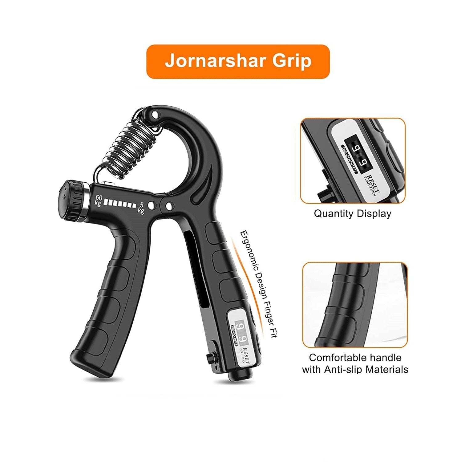 Smart Counting Adjustable Hand Grip Strengthener 2 Pack