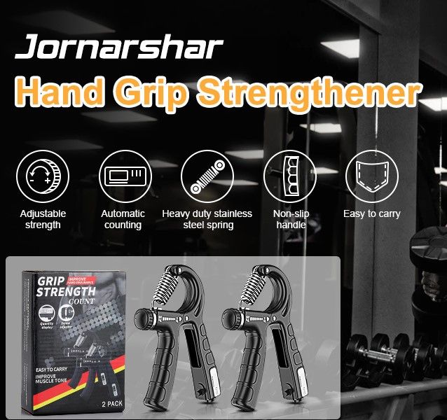 Smart Counting Adjustable Hand Grip Strengthener 2 Pack