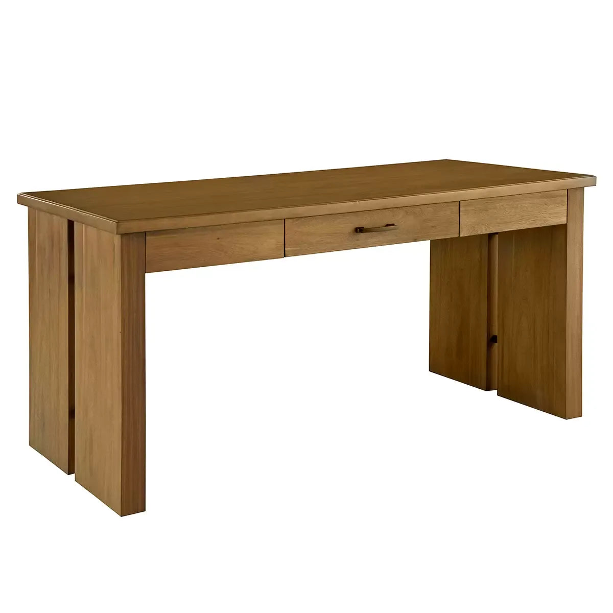 Writing Desk in Acacia Hue with Rubberwood Construction and Dovetail Drawers