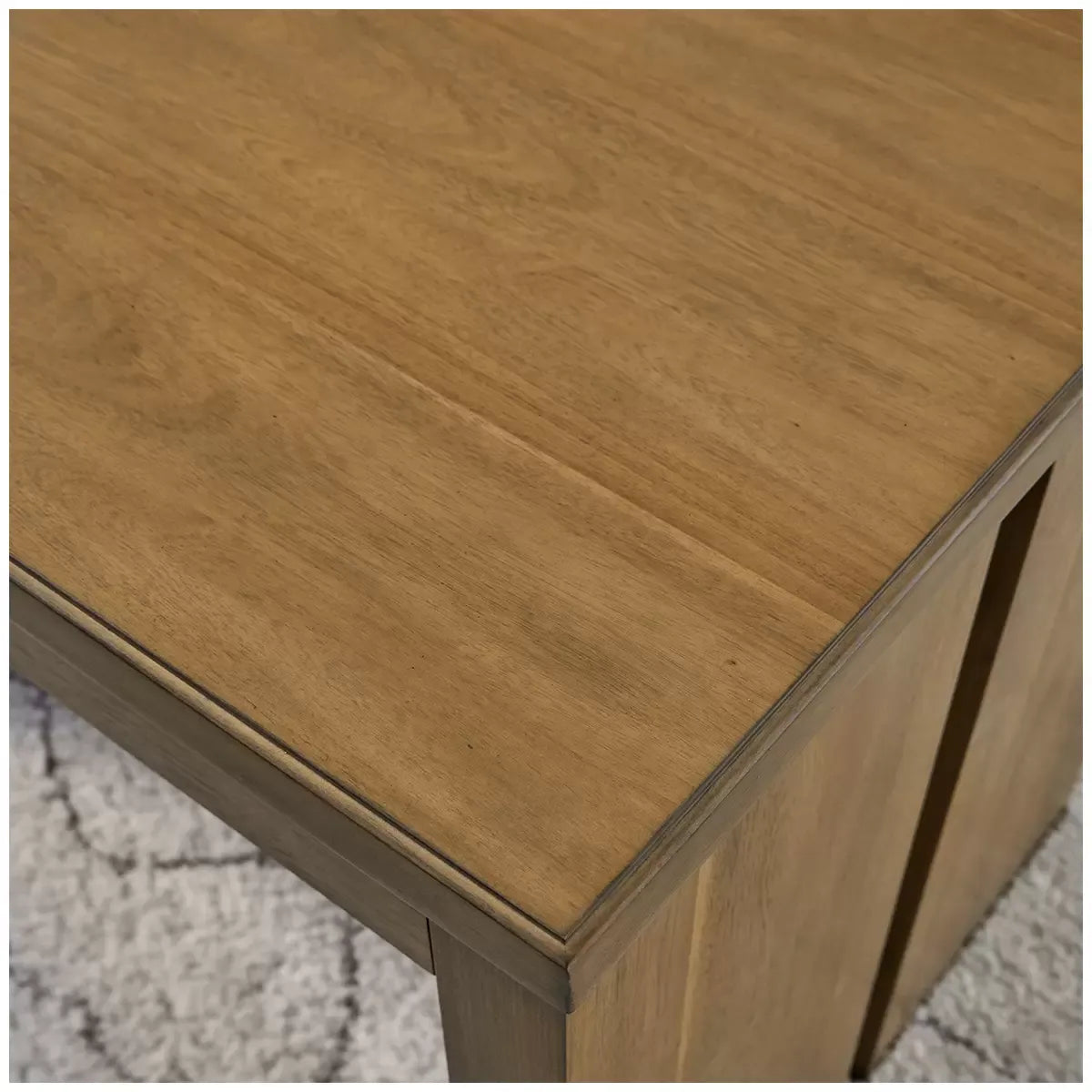 Writing Desk in Acacia Hue with Rubberwood Construction and Dovetail Drawers