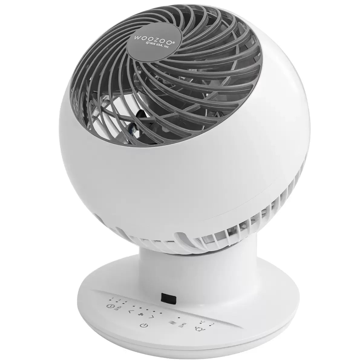 White Globe Fan Circulator in Charcoal Grey with 32.8m² Coverage