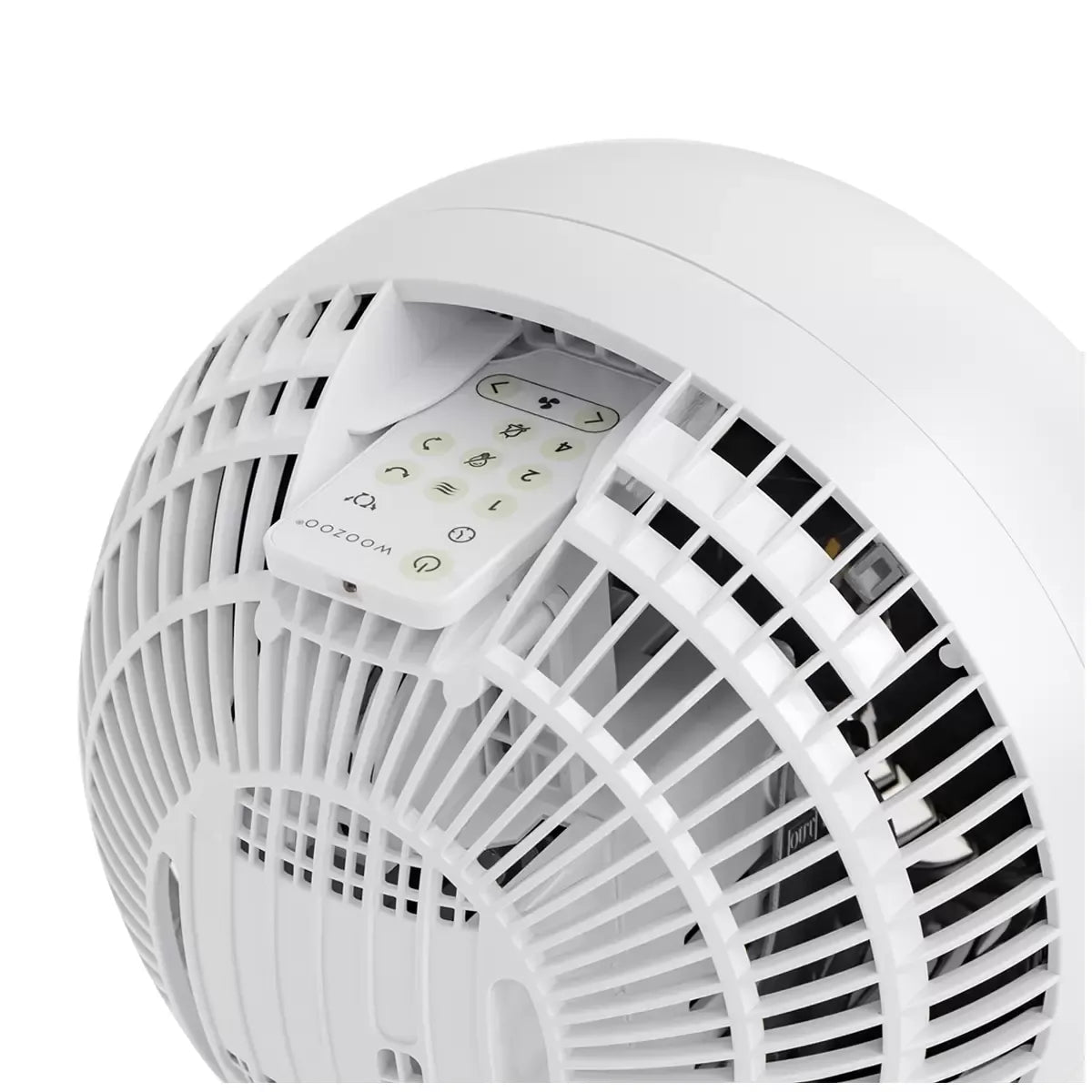 White Globe Fan Circulator in Charcoal Grey with 32.8m² Coverage