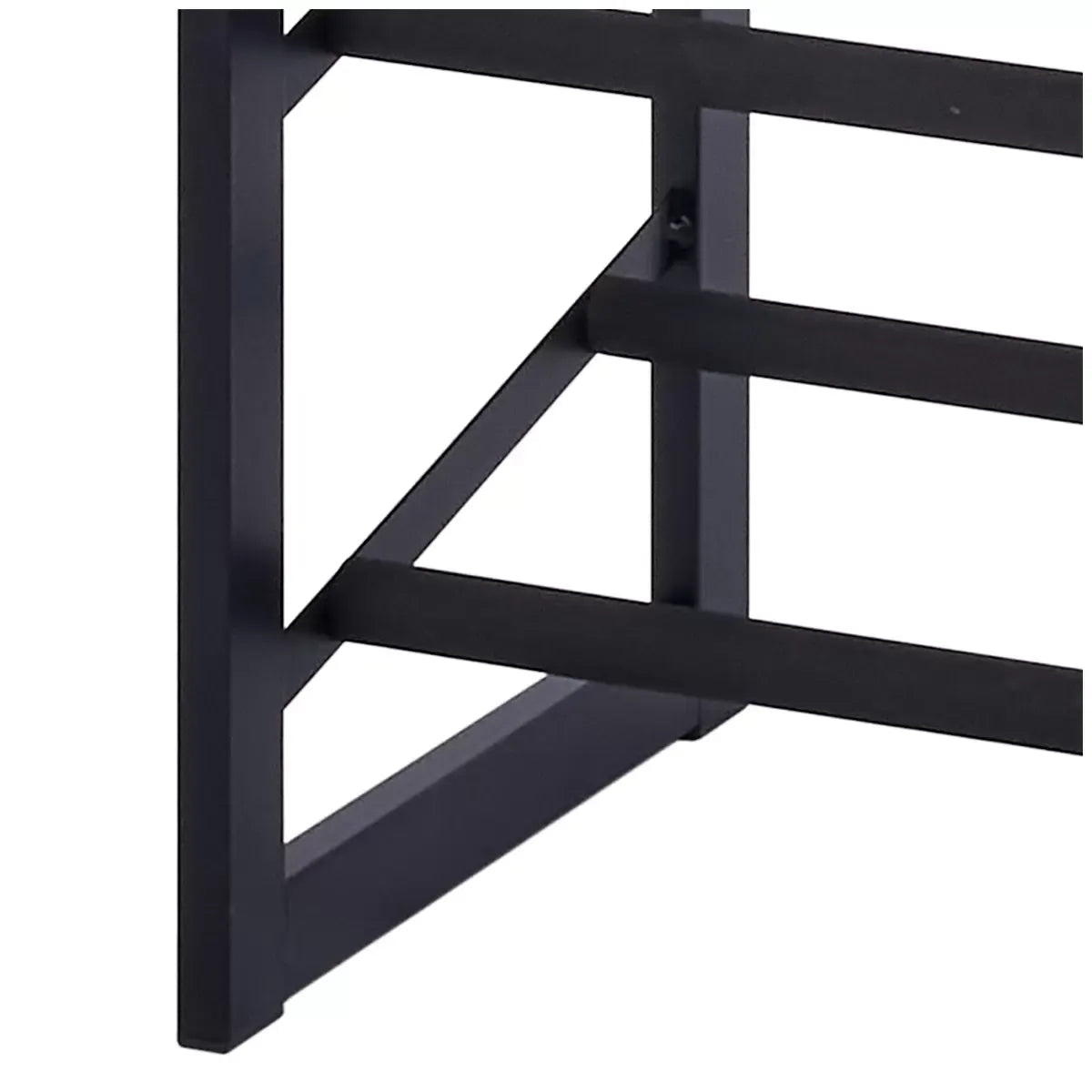 Set of 2 Black Matte Stackable Shoe Rack, 8-Tier Vertical Tower, Grey