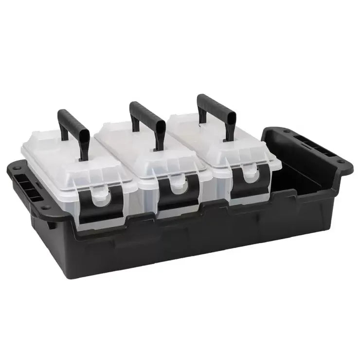 Stackable Grey Multipurpose Storage Container 4 Pack with Waterproof Gasket