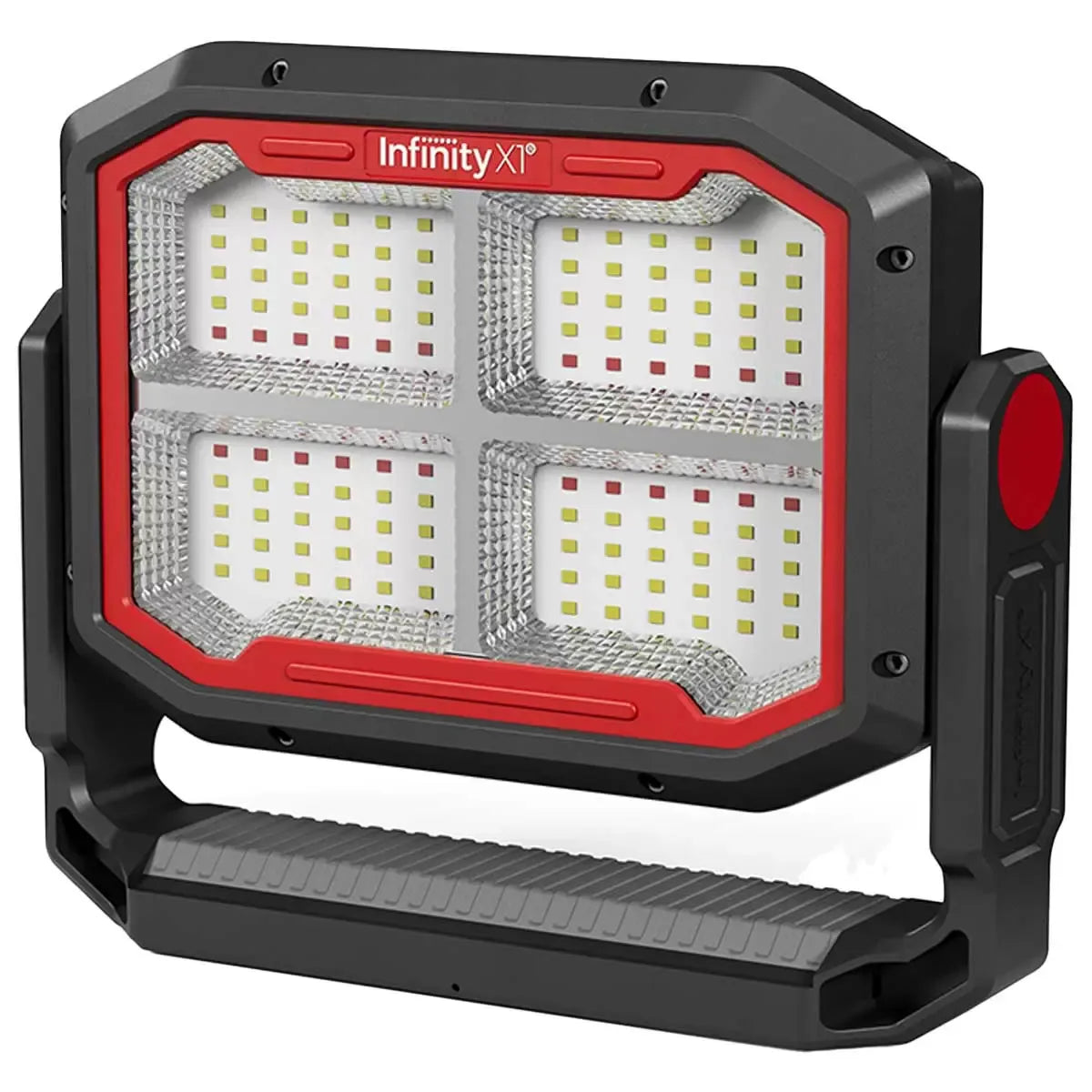 Black Dual Powered Solar Work Light 3000 Lumen with Adjustable Kelvin Settings