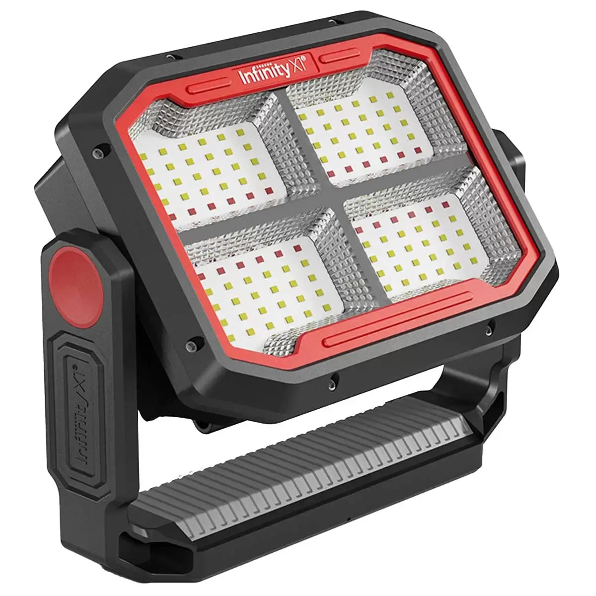 Black Dual Powered Solar Work Light 3000 Lumen with Adjustable Kelvin Settings