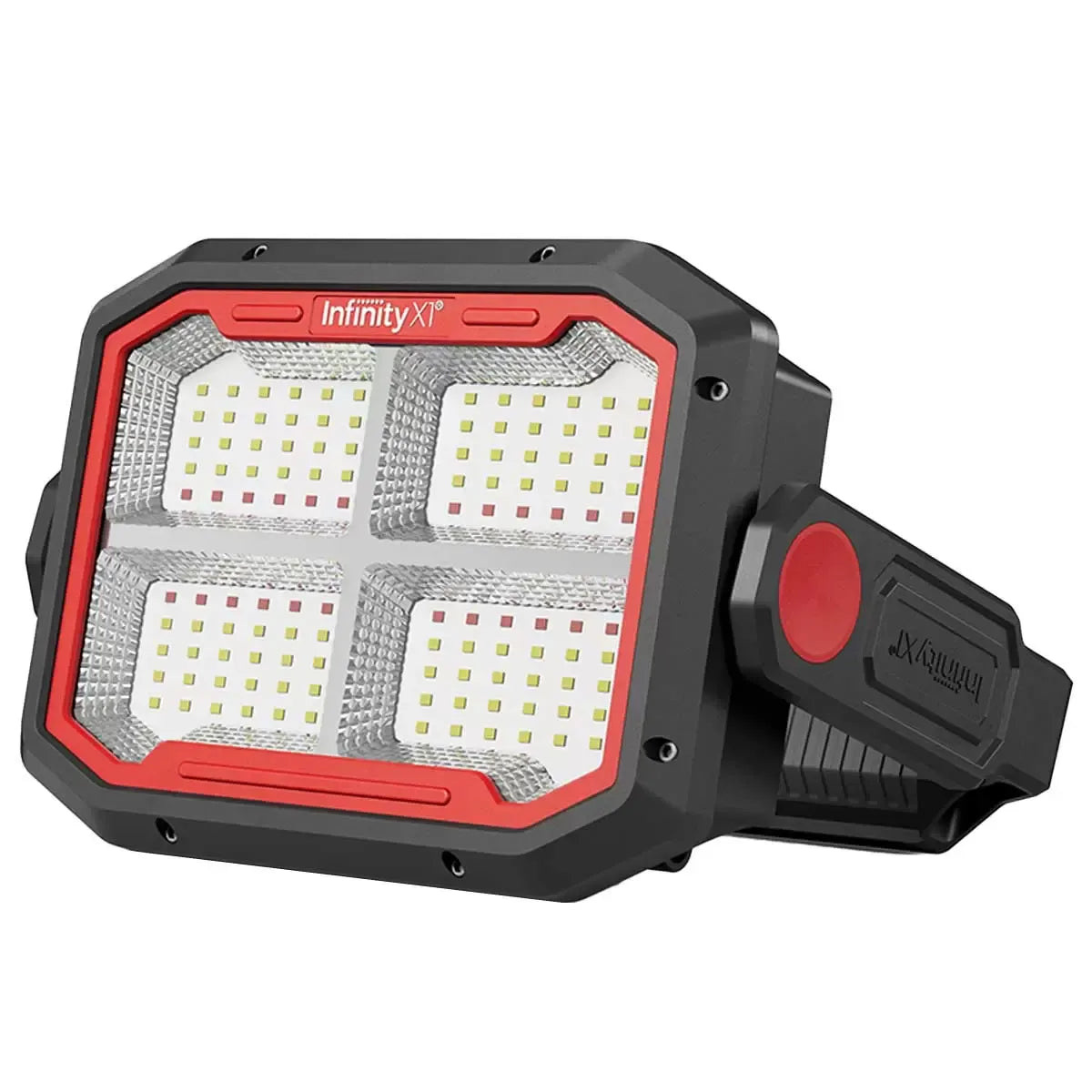 Black Dual Powered Solar Work Light 3000 Lumen with Adjustable Kelvin Settings