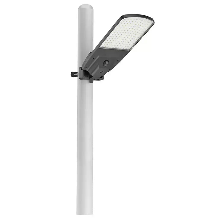 Metal Grey Solar Street Light with 5000 Lumens, Metal Construction, Motion Activated, Solar Rechargeable