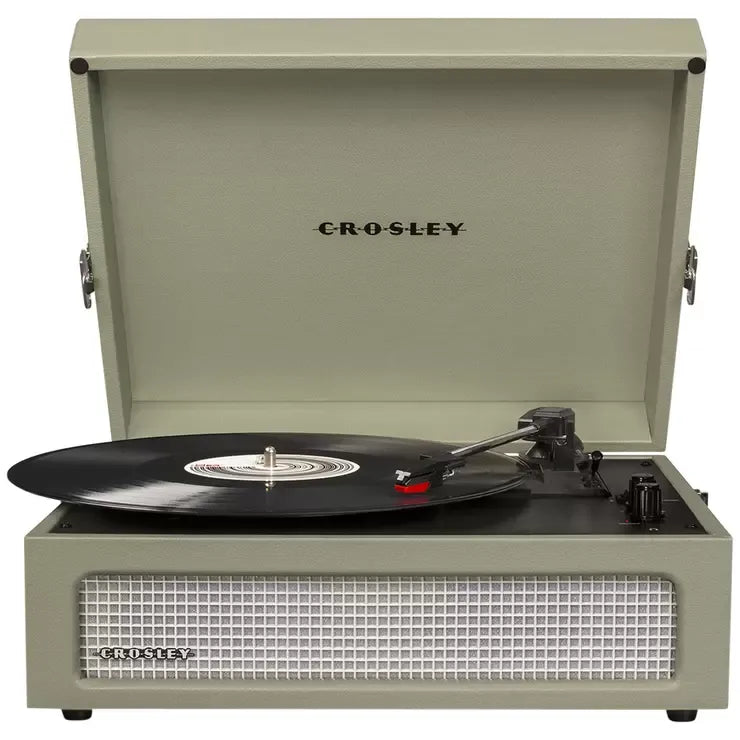 Voyager Bluetooth Portable Turntable Sage - 3 Speed Record Player with Wireless Streaming