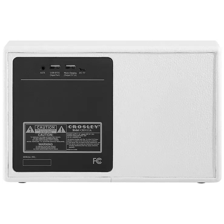 Bluetooth Speaker White with 20 Watt Power and 8 Hours Playtime