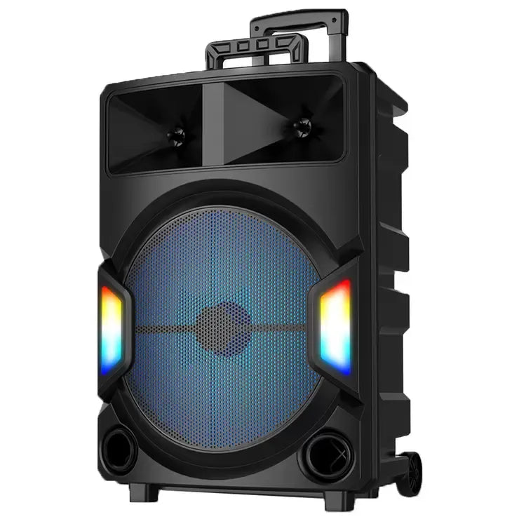 150W Bluetooth Karaoke & PA System Black with LED Lights and Remote Control