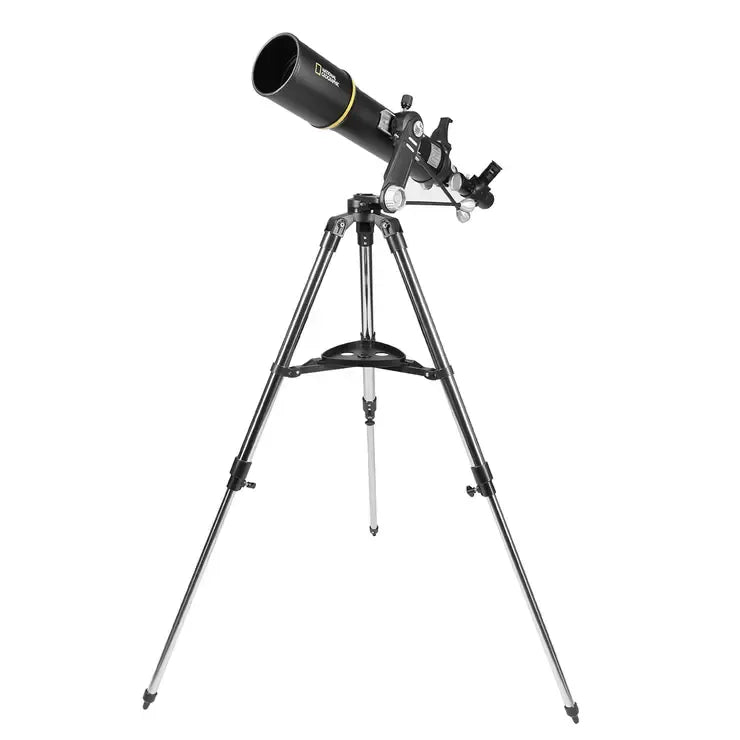 Black 102mm Astrophotography StarApp Telescope with Smartphone Adapter and Tripod