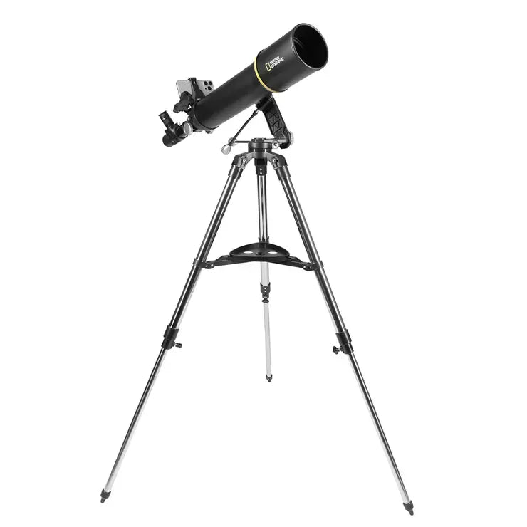 Black 102mm Astrophotography StarApp Telescope with Smartphone Adapter and Tripod