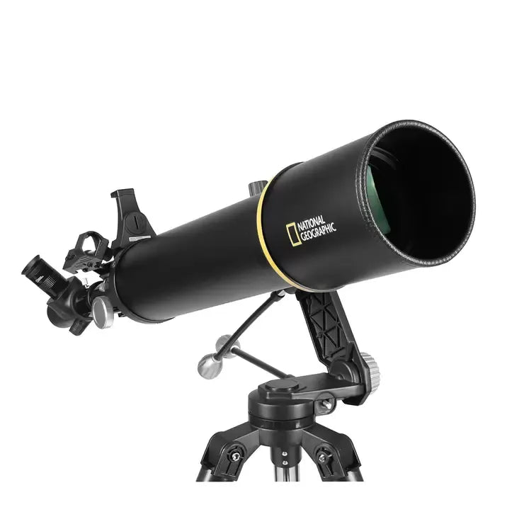 Black 102mm Astrophotography StarApp Telescope with Smartphone Adapter and Tripod