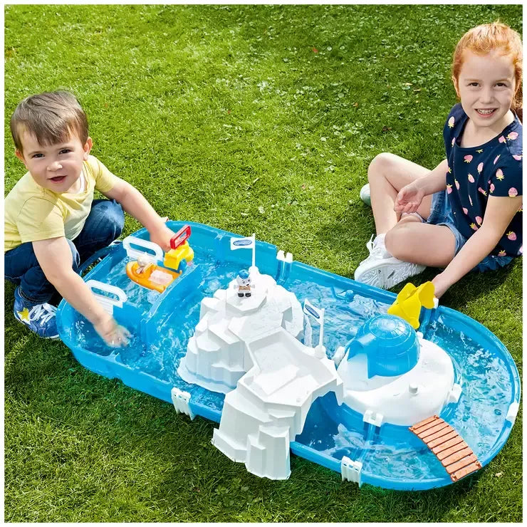 Blue Polar Water Playset with Icebergs and Characters - UV Resistant Plastic