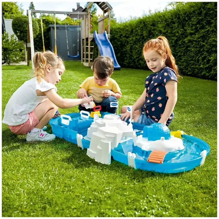 Blue Polar Water Playset with Icebergs and Characters - UV Resistant Plastic