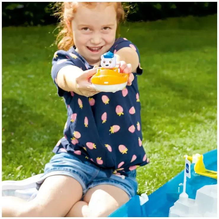 Blue Polar Water Playset with Icebergs and Characters - UV Resistant Plastic