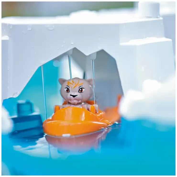 Blue Polar Water Playset with Icebergs and Characters - UV Resistant Plastic
