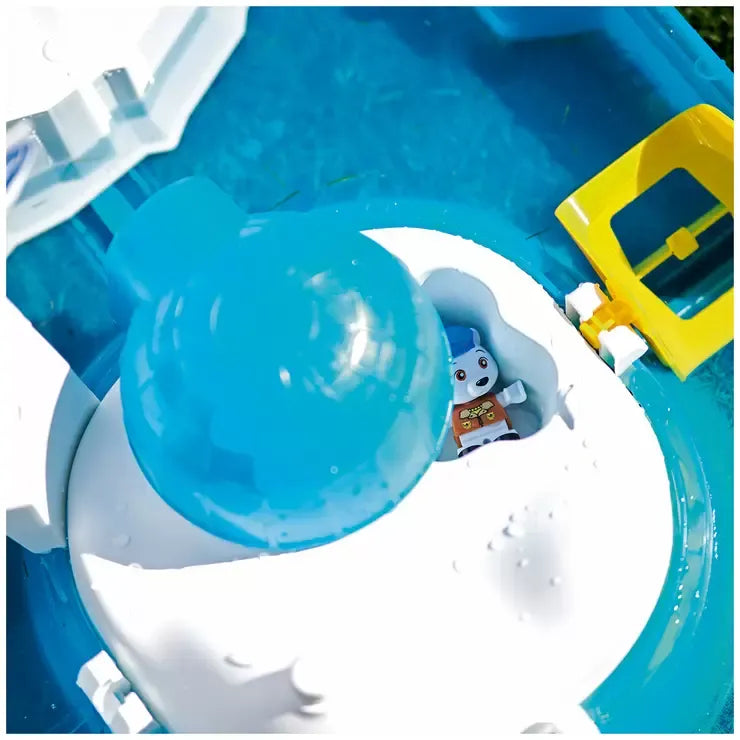 Blue Polar Water Playset with Icebergs and Characters - UV Resistant Plastic