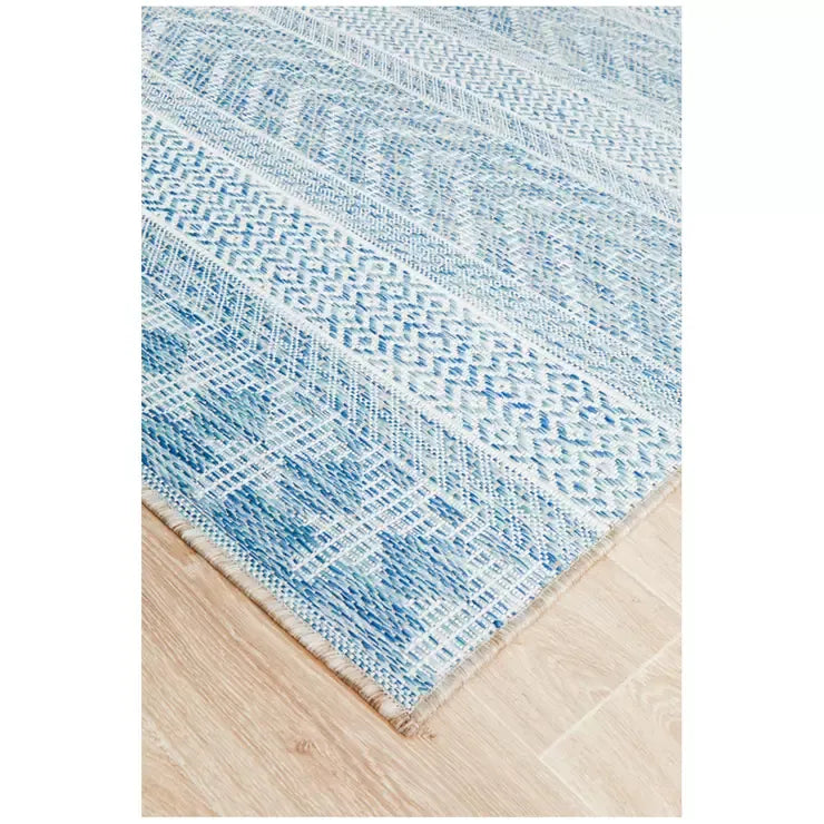 Blue Terrace Rug 400 x 300cm for Indoor and Outdoor Use