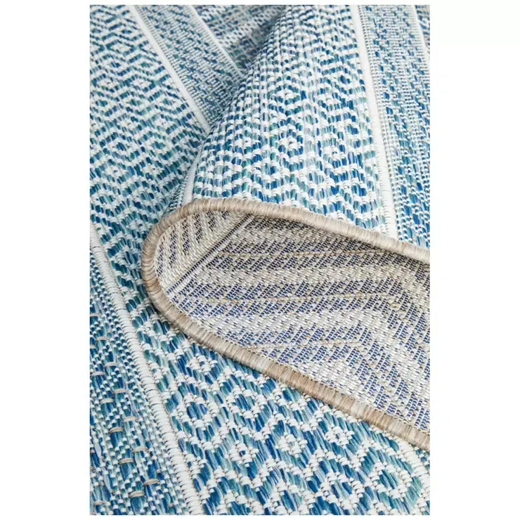 Blue Terrace 5505 Rug 230 x 160cm for Indoor and Outdoor Use