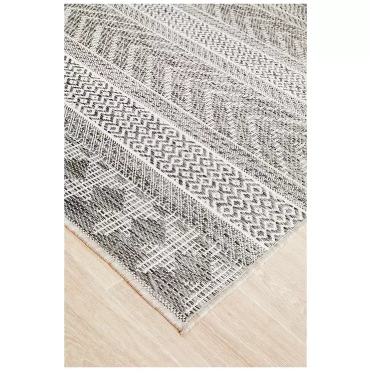 Grey Terrace Rug 230 x 160cm for Indoor and Outdoor Use