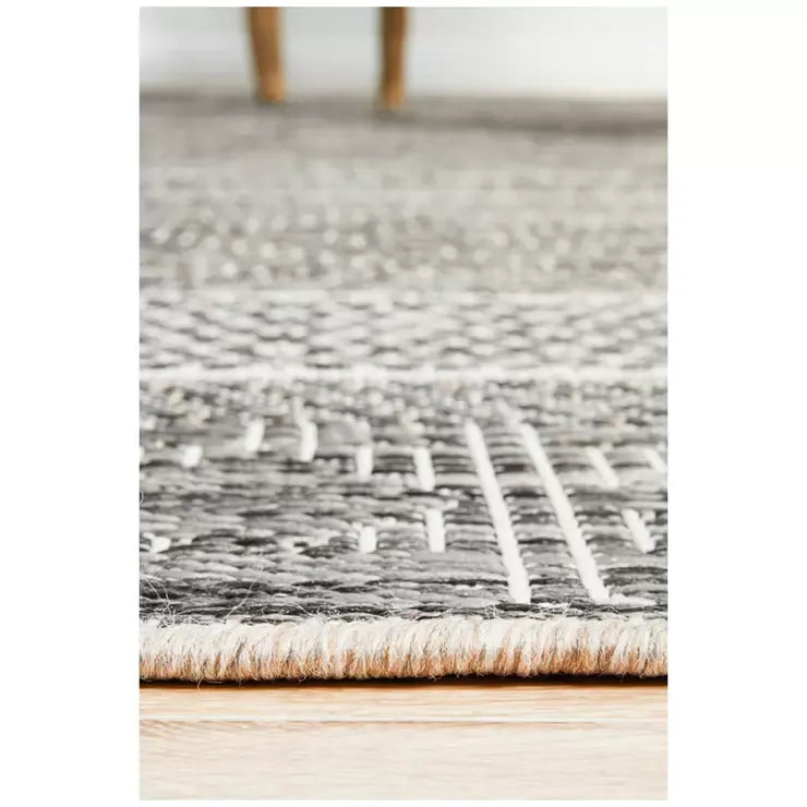 Grey Terrace Rug 230 x 160cm for Indoor and Outdoor Use