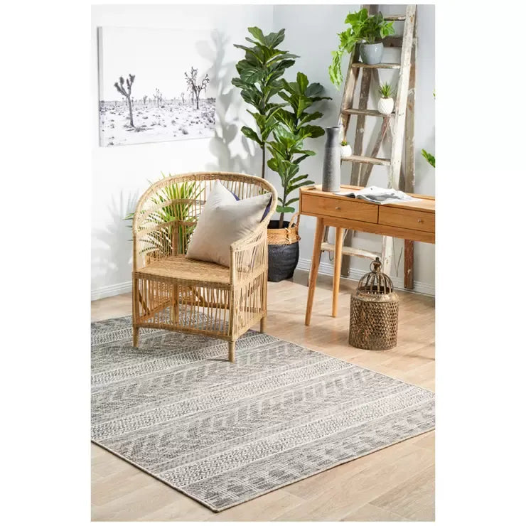 Grey Terrace Rug 230 x 160cm for Indoor and Outdoor Use