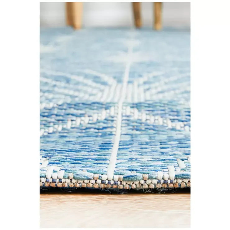 Blue Terrace Rug 290 x 200cm for Indoor and Outdoor Use