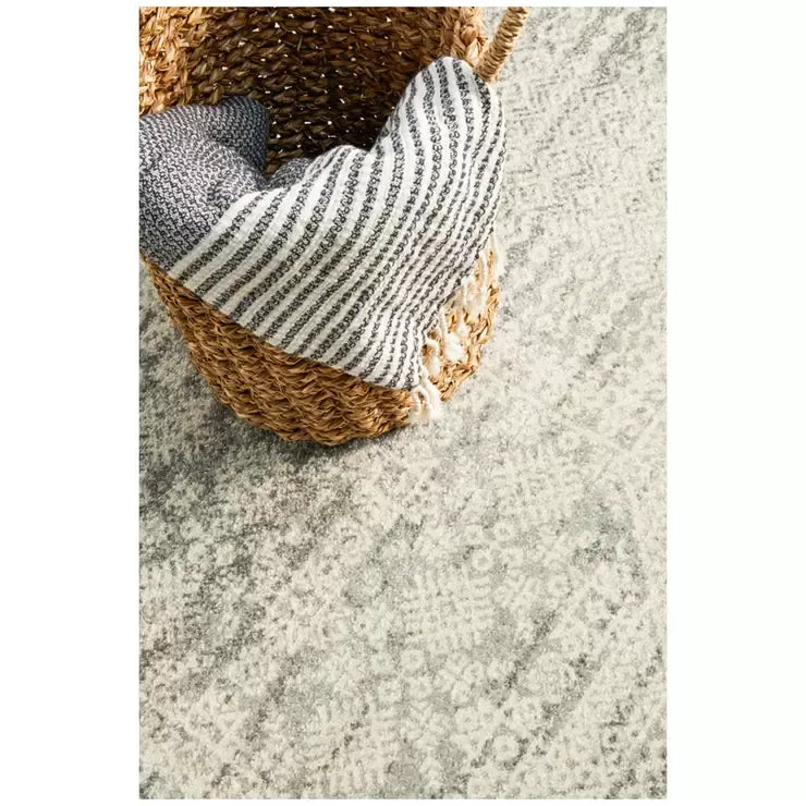 Mirage Silver Rug 400 x 300cm - Transitional Moroccan Style