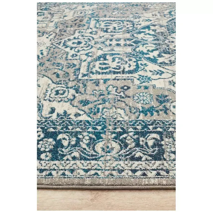 Blue Indoor Rug 230 x 160cm - Soft Material for Home Use
