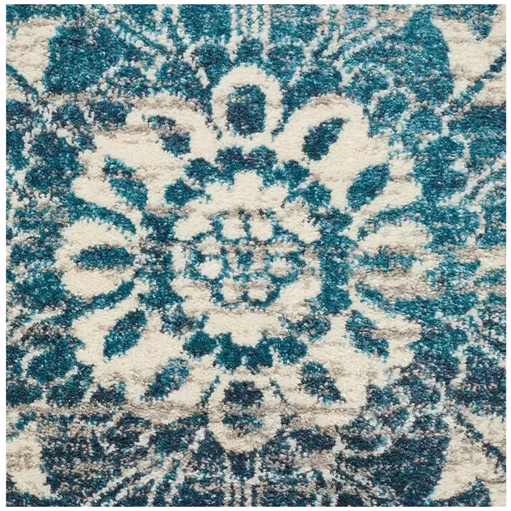 Blue Indoor Rug 230 x 160cm - Soft Material for Home Use