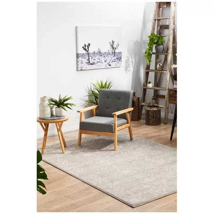 Evoke 252 Silver Indoor Rug 230 x 160cm - Soft Material for Home Use