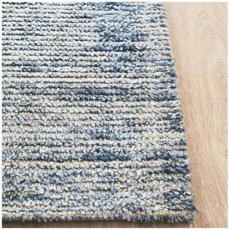 Allure Rug 320 x 230cm Indigo Cotton & Rayon Blend