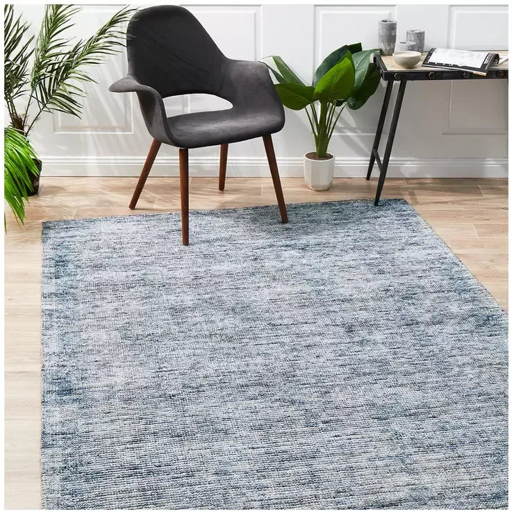 Allure Rug 320 x 230cm Indigo Cotton & Rayon Blend