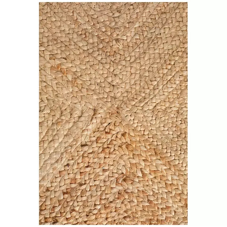 Natural Jute Rug 320 x 230cm with Diamond Pattern