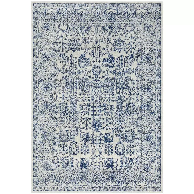 Evoke 256 Blue Indoor Rug 330x240cm - Soft, Non-Shedding, Easy Care