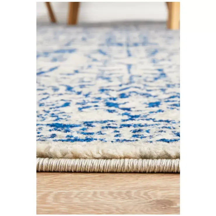 Evoke 256 Blue Indoor Rug 330x240cm - Soft, Non-Shedding, Easy Care