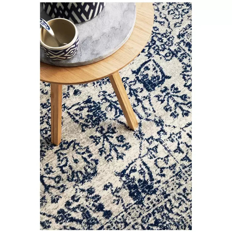Evoke 256 Blue Indoor Rug 330x240cm - Soft, Non-Shedding, Easy Care