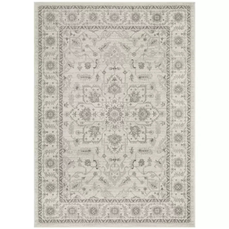 Evoke 261 White Indoor Rug 330 x 240cm - Soft, Non-Shedding, Power-Loomed Polypropylene