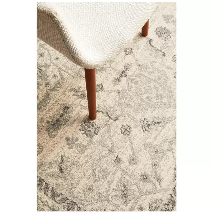 Evoke 261 White Indoor Rug 330 x 240cm - Soft, Non-Shedding, Power-Loomed Polypropylene