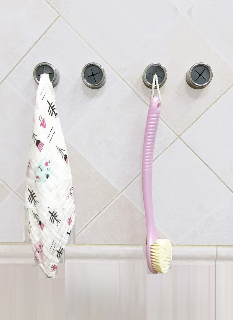 3 Pack Self Adhesive Towel Hooks, Versatile, Easy Install