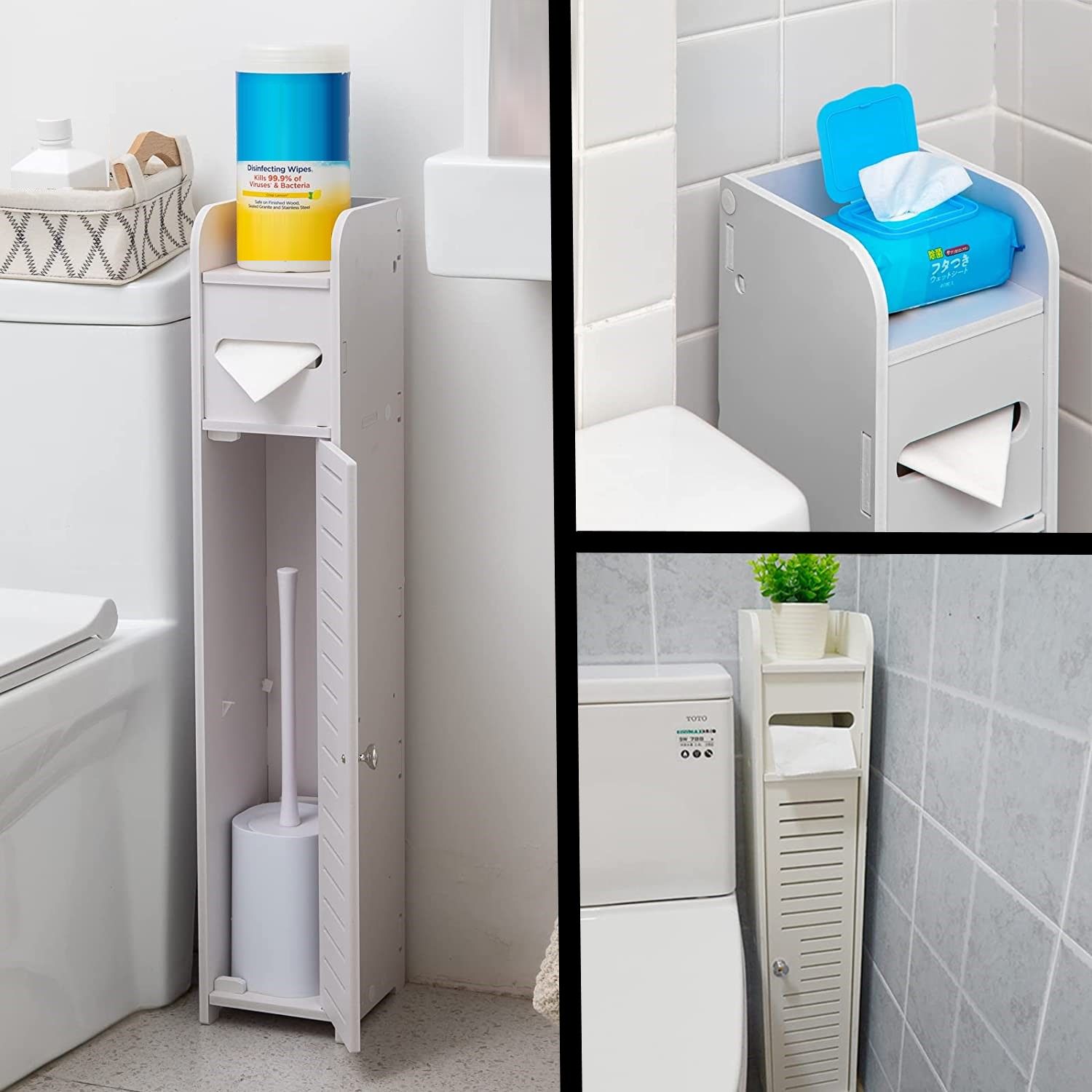 Toilet Paper Roll Holder for Bathroom White, 80 cm
