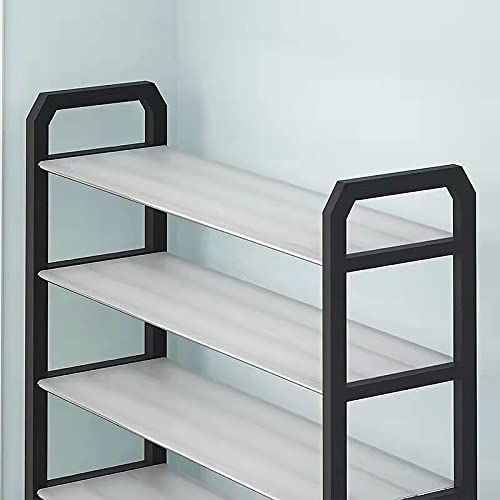 Durable 4 Tier Shoe Rack Organizer, Large Capacity, White