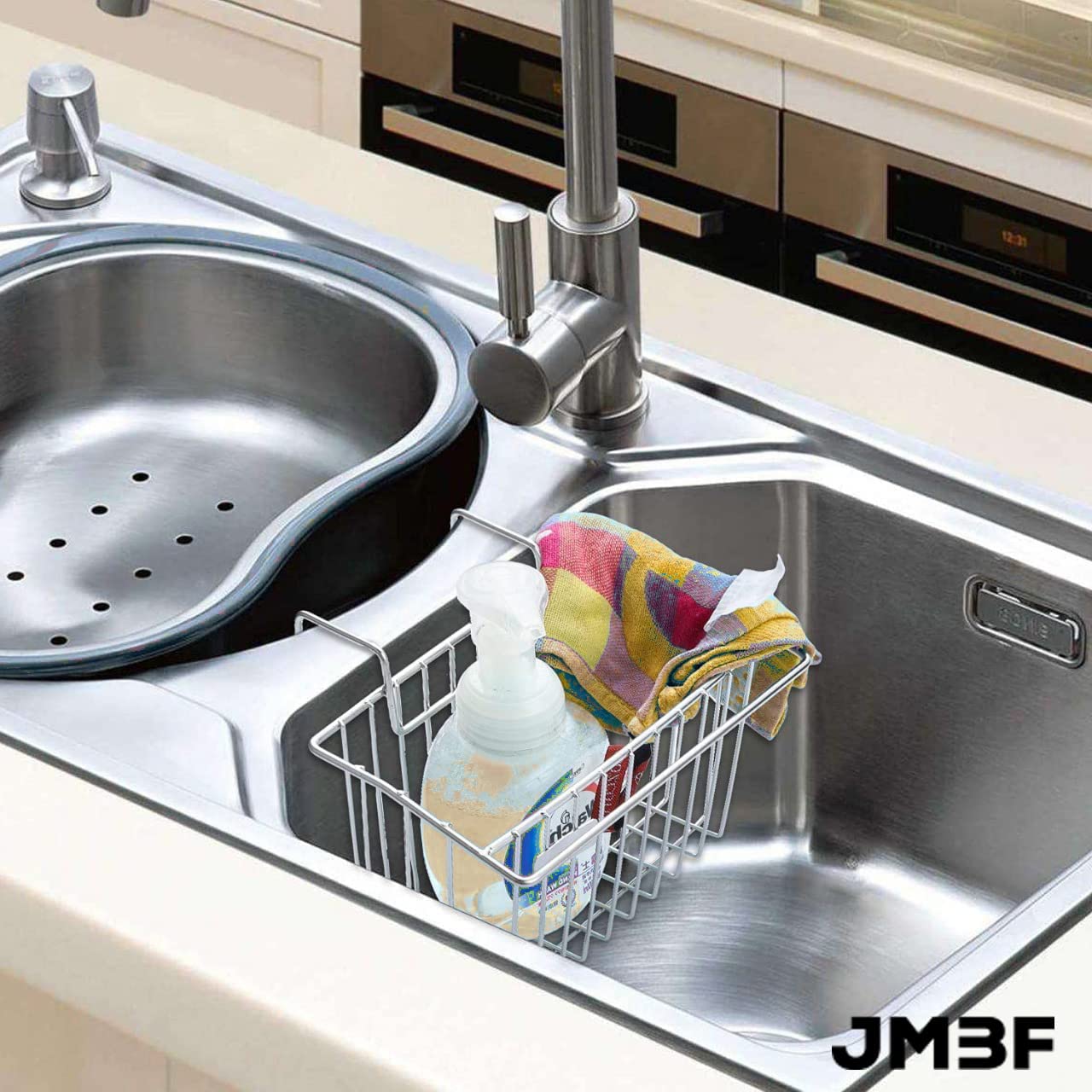 Stainless Steel Kitchen Sink Organizer with Drain