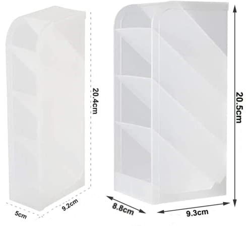 Clear 2 Pack Trapezoidal Desktop Storage Rack