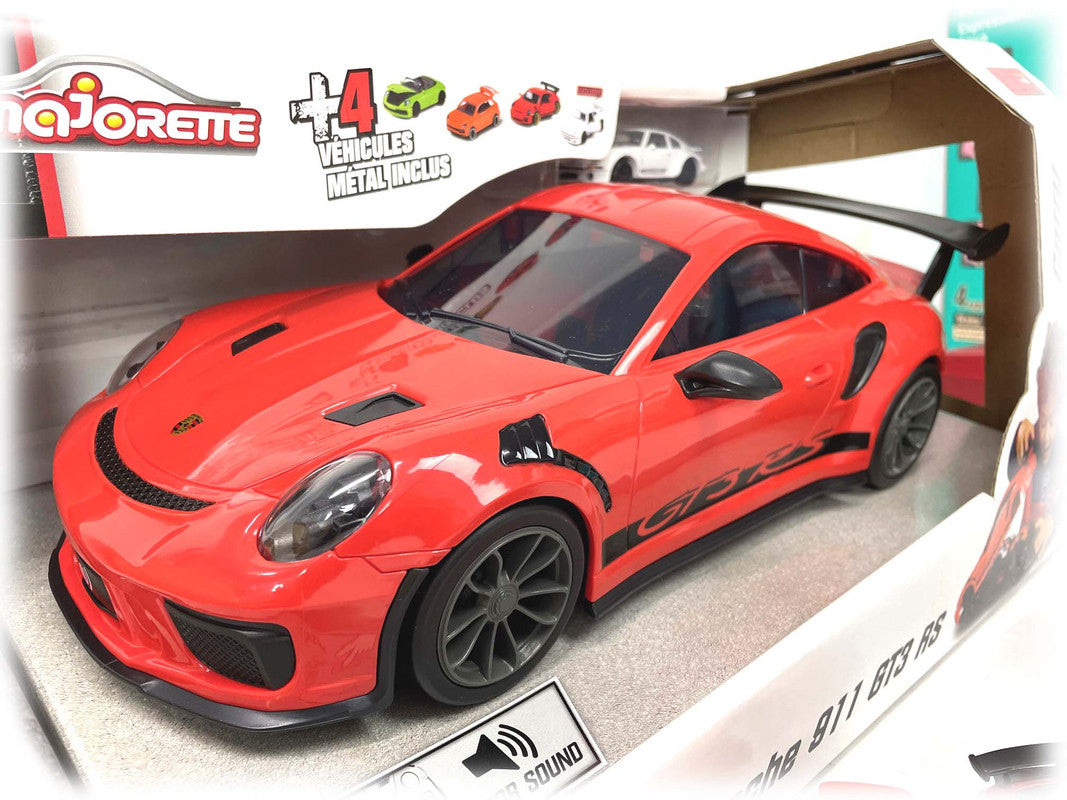 Majorette Porsche 911 GT3 RS Carry Case Set with 4 Diecast Model Cars