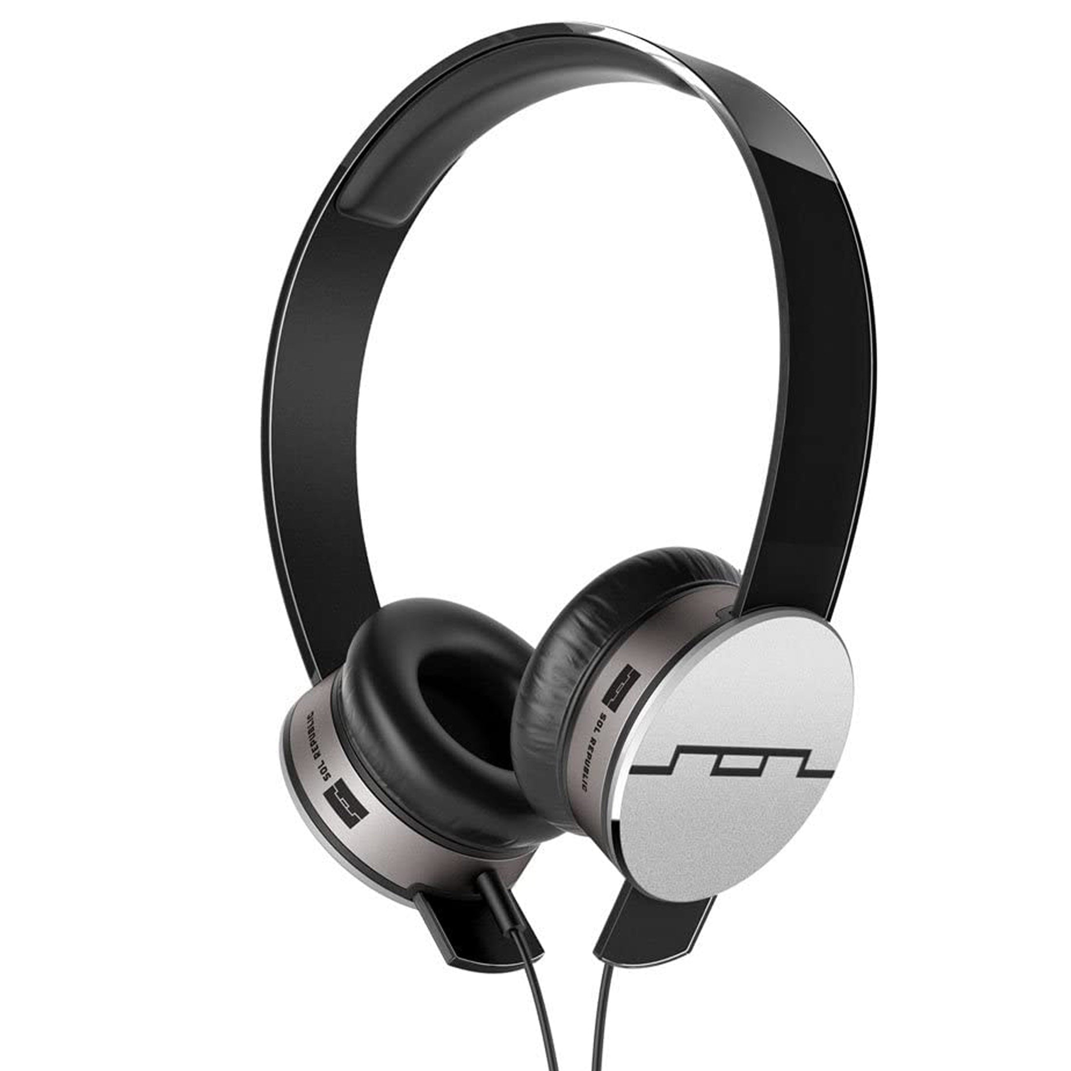 V10 Sound Engine Wired On-Ear Headphones Black - SOL Republic